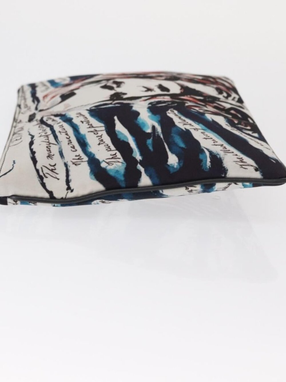 Christian Dior Clutch Bag Nylon RAYMOND PETTIBON Blue Silver Auth bs32109 - Picture 4 of 16